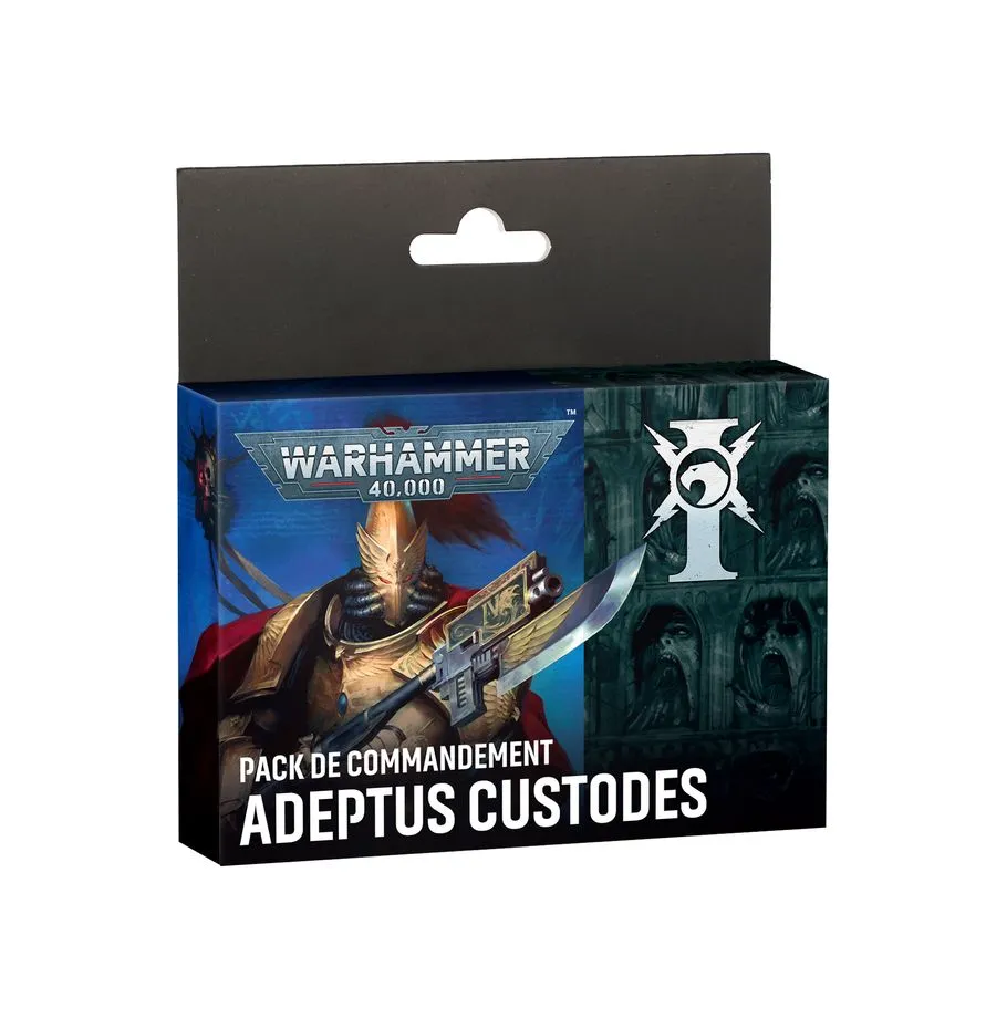 [5011921288922,01-15,01050143001] Deck de cartes VF V11 - Pack de commandement - Adeptus Custodes