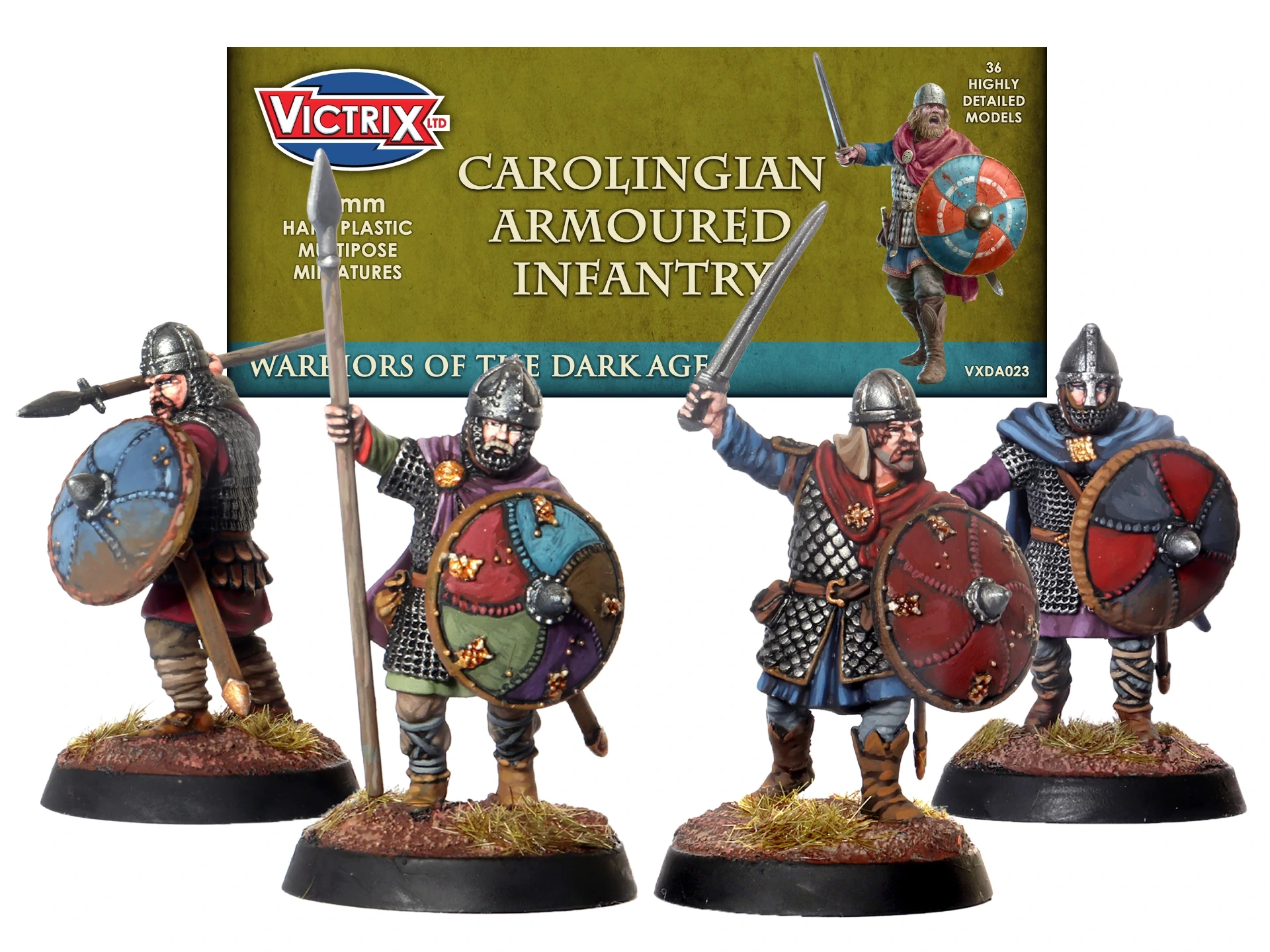 [5056813915012,VXDA023,Carolingian Franks Armoured Infantry] Francs carolingiens - Infanterie en armure (x36)