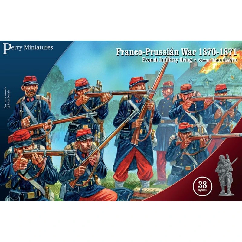 [2100000954643,PEM-FRE2] Franco-Prussian War French Infantry Firing Line