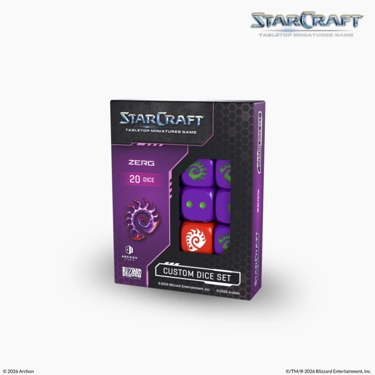 [5901397106199,SCMG0023,Zerg,Dice set] Set de d6 - Zerg