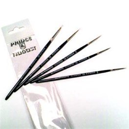 [3760165001737] Set de 4 pinceaux synthétiques SP3 (n°10/0 + n°5/0 + n°2/0 + n°1 + brosse n°1)